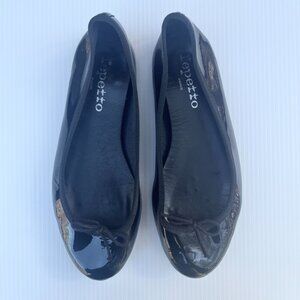 Repetto Lili Patent Leather Flats "Noir" Black - Size 37 EU/Size 5.5-6 US